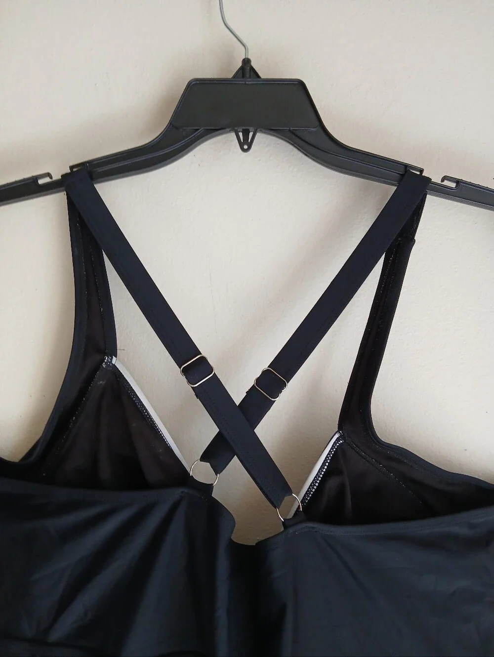Bloom Chic Swim Top Size 26 Black White